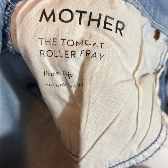 MOTHER | denim blue jeans 27 the tomcat roller fray power trip - Picture 4 of 7